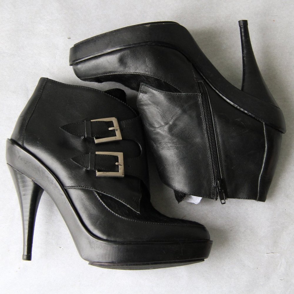 LFJC By Jeffrey Campbell Black Stiletto Booties 9